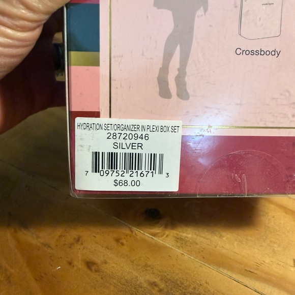 NANETTE LEPORE HOLIDAY PARTY RHINESTONE FLASK & SPARKLE Bag Purse SILVER NIB - Picture 6 of 8